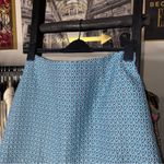 Hutch  Anthropologie Blue Textured Geometric A-Line Mini Skirt Womens 12 New NWT Photo 1