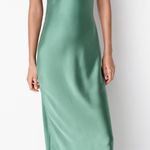 ZARA  Dress wedding emerald green Slip Midi Satin Effect Maxi Coctail Party Photo 14