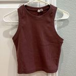 Tilly's Tilly’s High Neck Brown Tank Photo 0