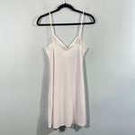 Joie  Women White V-neck Spaghetti Strap 100% Silk Slip Dress Photo 5