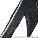 Uterqüe Black Quilted black sheep skin leather jacket size S Photo 8