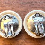 Vintage Womens Costume Jewelry Ivory Faux Pearl Clip On Earrings White Photo 6