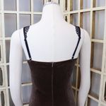 Haute Monde Brown Velvet Sheath Dress Size S New Photo 4