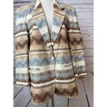 NWOT Casablanca Blazer Wool Blend Lined Jacket size‎ 10 Aztec Vintage Equestrian Tan Photo 6