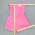 Forever 21  Romper Womens L Pink Icing Jumpsuit Short Strapless Pockets NWT Photo 2