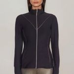 X By Gottex Metallic Line Fitted Jacket Photo 0