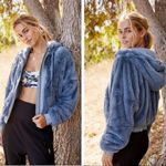 Free People Movement Blue Sherpa Jacket Size M Photo 1