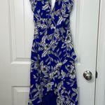Bardot EUC  women’s Petra halter electric blue floral high low‎ sundress dress XS Photo 0