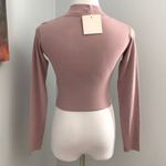 Missguided NWT!!  Mauve Long Sleeve Crop Top Photo 3