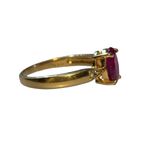 14k Yellow Gold with Ruby & Diamond Gemstones Women’s Ring size 8 Engagement Photo 4