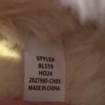 NEW J. Crew Pink Cable Knit Scuff Faux Fur Slippers Size 10 Photo 8