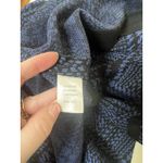 Ming Wang  Women Open Front Flounce Sleeve Geometric Studded Blue Black Blazer XL Photo 3