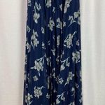 Lulus Lulu’s Memorable Night Navy Blue Floral Print Maxi Dress Sz.XS Photo 10