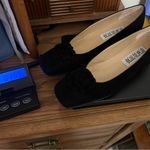 Saks 5th Avenue Saks Fifth Avenue Folio Collection Black Suede Pumps Heels Rosette 8.5 AA Photo 12