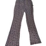 Billabong Suns Up Flare Pants Stretch Flare Leg Size Large Black Multi Colored Photo 2