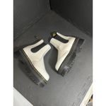 Dr. Martens  2976 Quad Womens Size 6 Chelsea Boots White Smooth Leather Pull On Photo 3