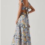 ASTR  The Label Lysette Floral Ruffle Cutout Maxi Dress Photo 4