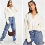 Monki NWT!  100% Cotton Poplin Top Size S Photo 1