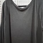 Zenana Premium  Charcoal Gray Long Sleeve Tunic Top with Side Buttons Size 2X Photo 8