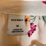 Old Navy  Red and Pink Floral Women's Blouse Photo 3