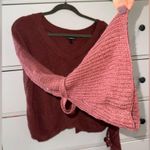 EXPRESS Bell Tie Sleeve Split Back Sweater Photo 3