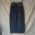 Nasty Gal  Black Denim Studded Maxi Skirt US Size 0 Photo 1