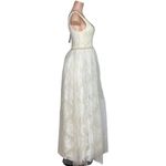 Lulus  Sweet Love Floral Lace Beaded Maxi Dress, Ivory, Small Photo 10
