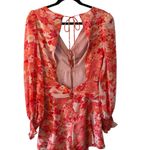 ASTR The Label Floral Open Back Long Sleeve Chiffon Romper NWT Size Small Photo 1