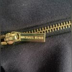 Michael Kors  Gold Zipper Flounce Ruffle Mini Skirt Photo 3