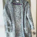 Kensie Women’s Small/Medium Frosted Hooded Sherpa Cardigan • Open Front Photo 11