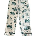 Katie Kime Fort Worth Toile Blue Green White Drawstring Waist Pajama Pants 3 XL Size 3X Photo 3