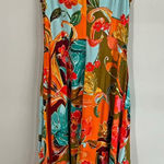 1. State  Floral Wide-Leg Boho Jumpsuit Rayon Asym Hem Tie Waist Size S Photo 0
