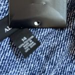 Alfani  Womens Shirt Dress DENIM TEXTURE Print Button Up Sleeveless BLUE NWT #24 Photo 9