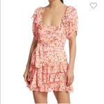 Love Shack Fancy NWT  Kimbra 100% Silk Floral Mini Dress Photo 4