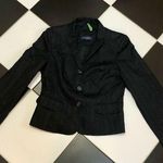 Piazza Sempione Jacquard Black Blazer Italian Oval Diamond Pattern sz 44 Medium Photo 0