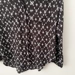Anthropologie CLOTH & STONE x  | Black White Kasuri Hipster Star Blouse | Small Photo 2