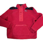 Vineyard Vines Apres Tartan Supershep Shep Shirt Fleece Red Sherpa Size Medium Photo 0