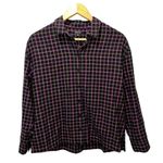 Madewell  Long Sleeve XS Flannel Westlake Shirt In Stoppard Plaid Oversized Photo 6