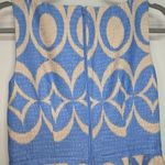 Taylor Dress Circle Geometric Blue Cream Size 2 Hoco Wedding Party Brunch Photo 9