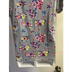 Vera Bradley Gray Floral Tee Shirt Rayon Blend Crewneck Short Sleeves - Large Photo 8