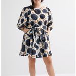 Maeve  Anthropologie‎ Destin Printed Mini Dress Size XL Waist Tie Photo 1