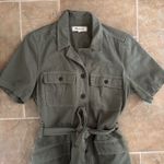 Madewell Jumpsuit Womens Size Small Tie Waist Military Green Coveralls Photo 4