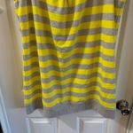 New York And Company Yellow/Grey Striped Dress Large Photo 5