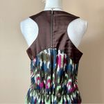 Democracy  | Colorful Draped Sleeveless Cocktail Dress Sz L Photo 4