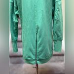 FreePeople Movement Oversized Mock Neck Back Zip Green Longline Sweatshirt Tunic Photo 9