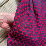 Club Monaco  Nelly Red And Blue Heart Print Strapless Cocktail Dress Size 0 Photo 5