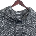 Splendid VTG Y2K  Women Tunic Sweater M Gray Black Marled Cowl Neck 3/4 Sleeve‎ Photo 11