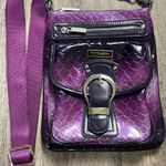 Vittorio Leather Crossbody Purple Photo 1