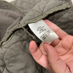 Lulus  Quilted Jacket Endless Ideas Olive Green Chore Coat Barn Collarless Small Photo 5