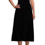A loves A  Feather Puff Velvet Black Dress Photo 7